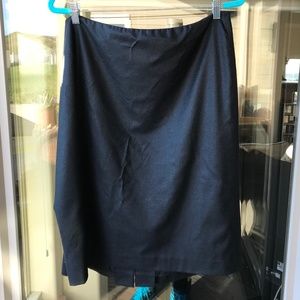 Ellen Tracy charcoal wool suit skirt, 16